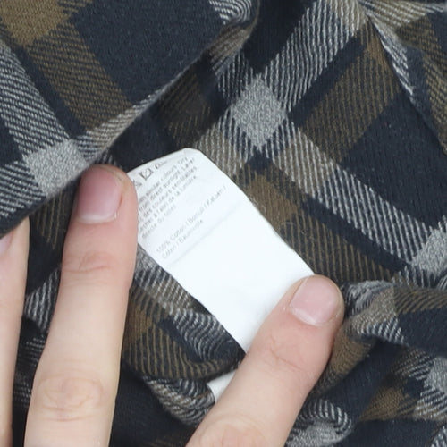 River Island Men's Check Cotton Shirt M Multicoloured
