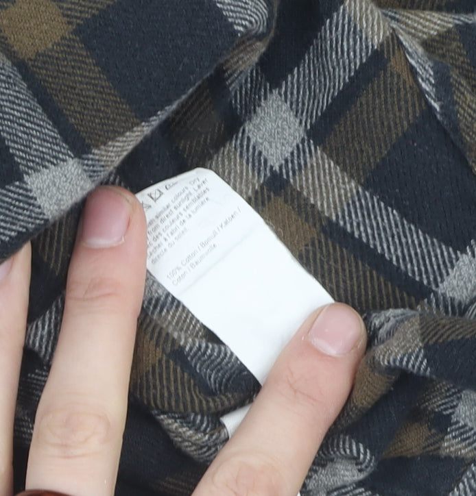 River Island Men's Check Cotton Shirt M Multicoloured