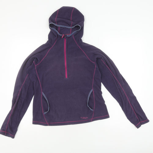 Rab Women's Purple Hoodie UK Size 10, Rab, Hooded, Long Sleeve