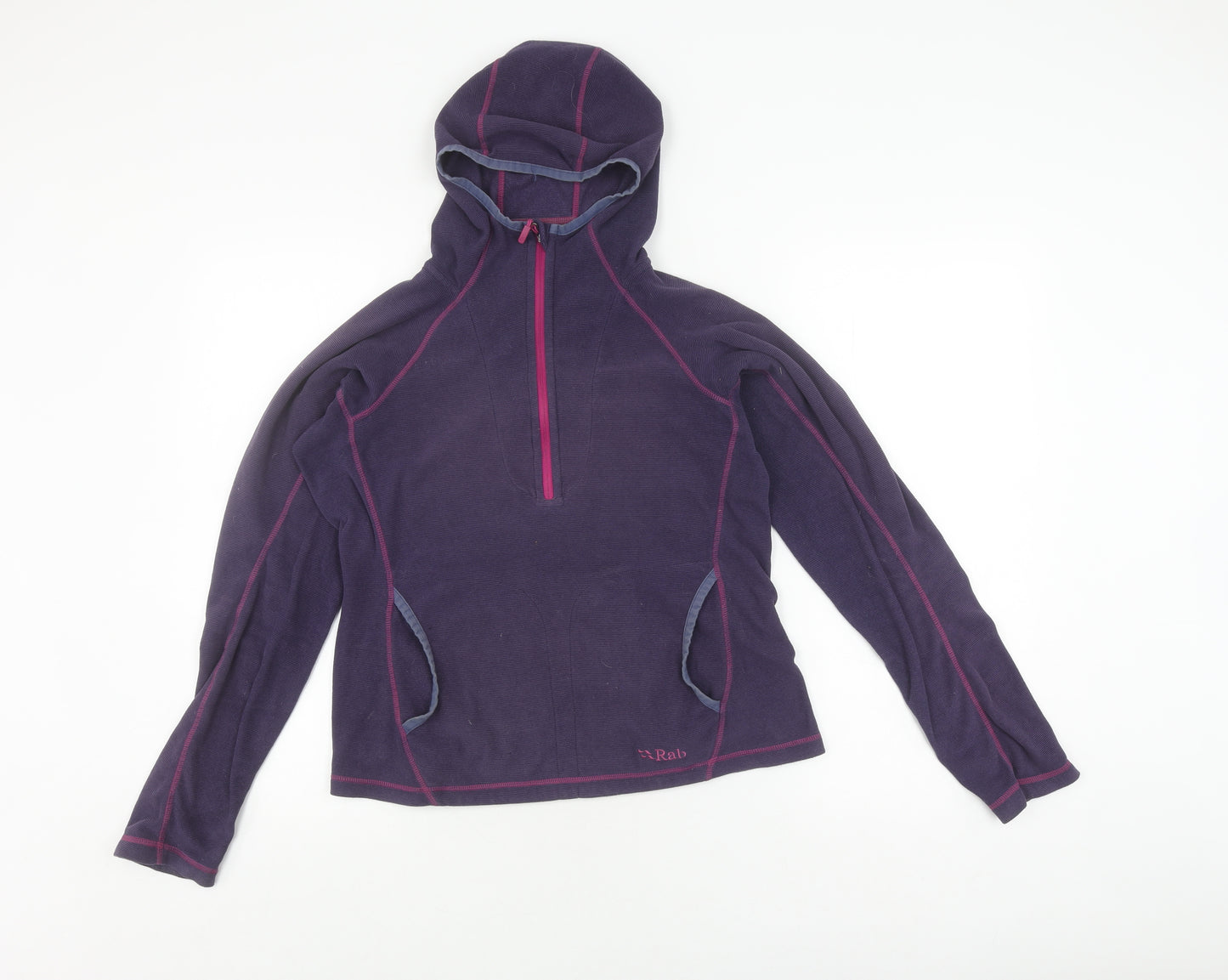Rab Women's Purple Hoodie UK Size 10, Rab, Hooded, Long Sleeve