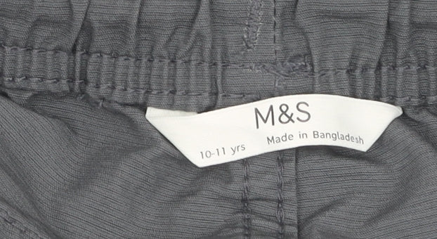 Marks and Spencer Boys Grey Joggers 10-11 Years