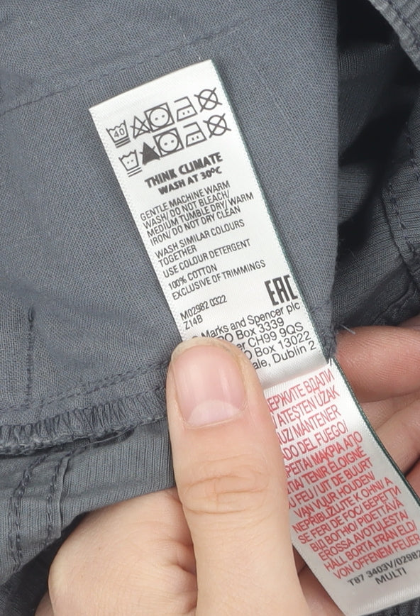 Marks and Spencer Boys Grey Joggers 10-11 Years