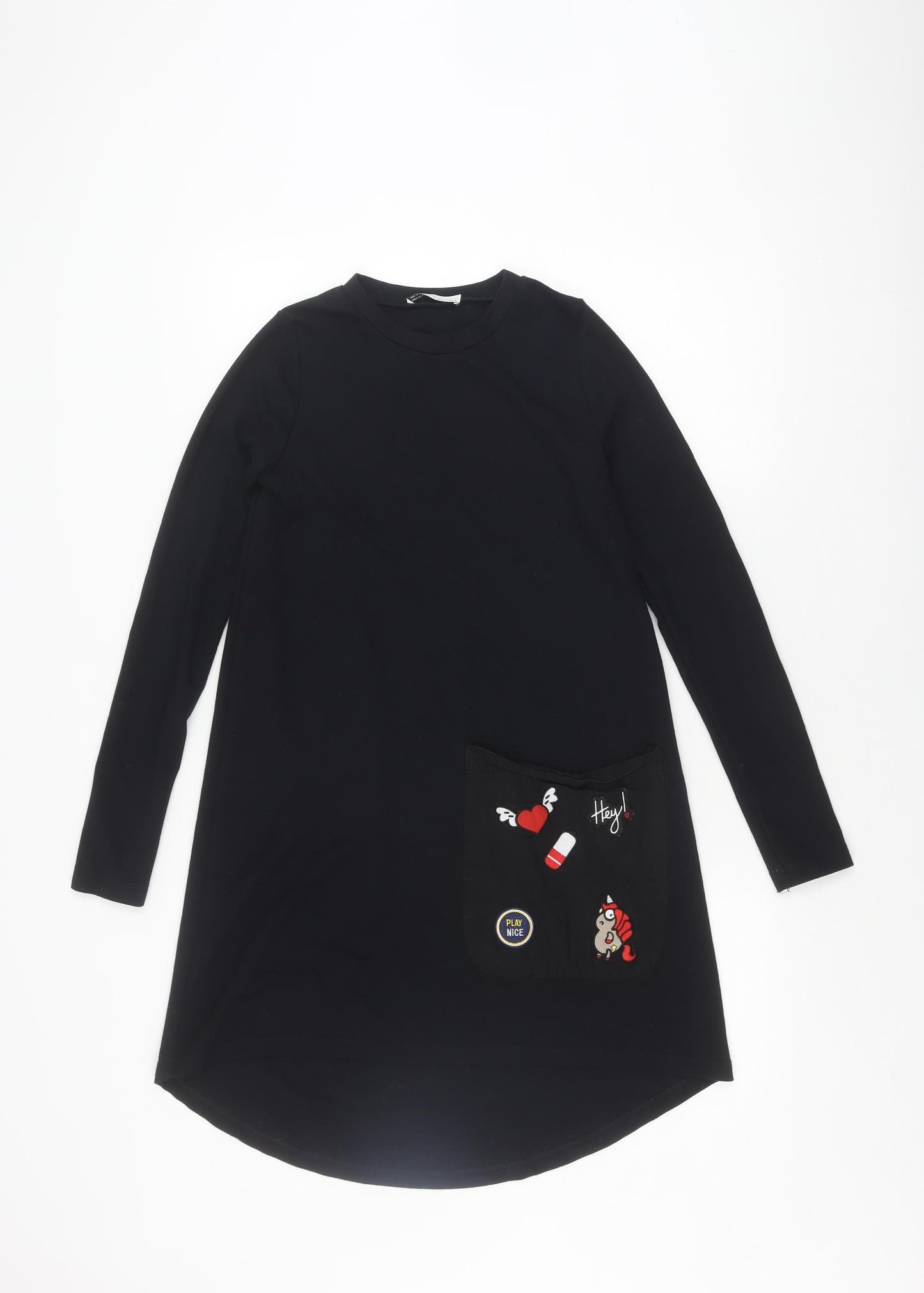 Zara Women's Black Shirt Dress S - Casual Style