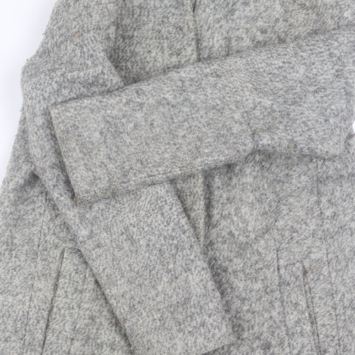 Marks & Spencer Women's Grey Wool Blend Mid-Length Coat