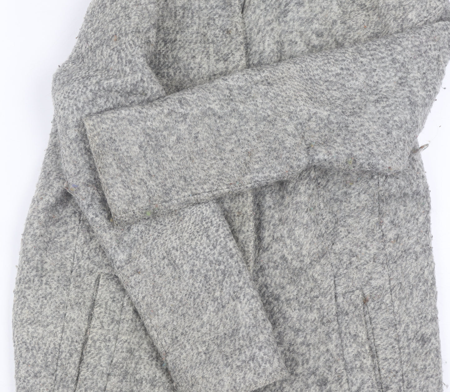 Marks & Spencer Women's Grey Wool Blend Mid-Length Coat