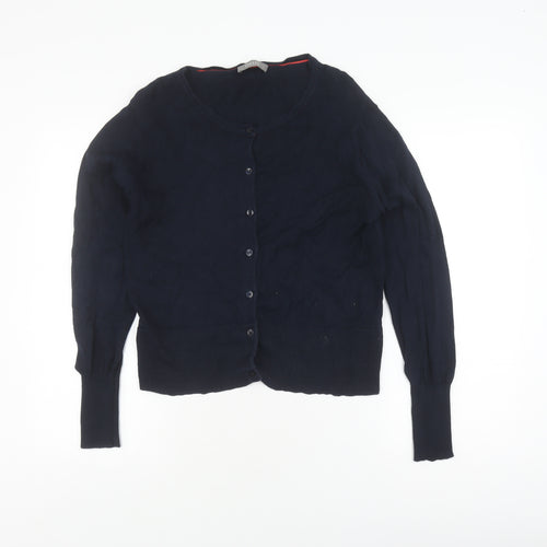 Oasis Women's Blue Cable-Knit Cardigan, Size L