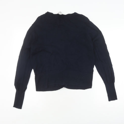 Oasis Women's Blue Cable-Knit Cardigan, Size L