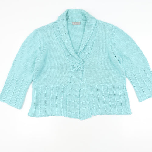 Marks and Spencer Women's Blue Cardigan Size L