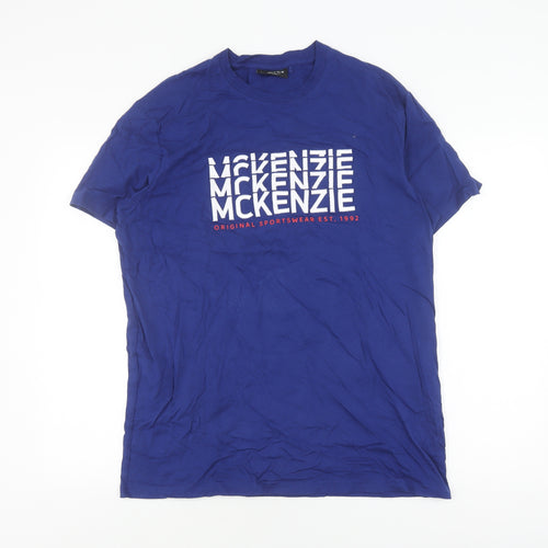 McKenzie Men's Blue Graphic T-Shirt, Size L