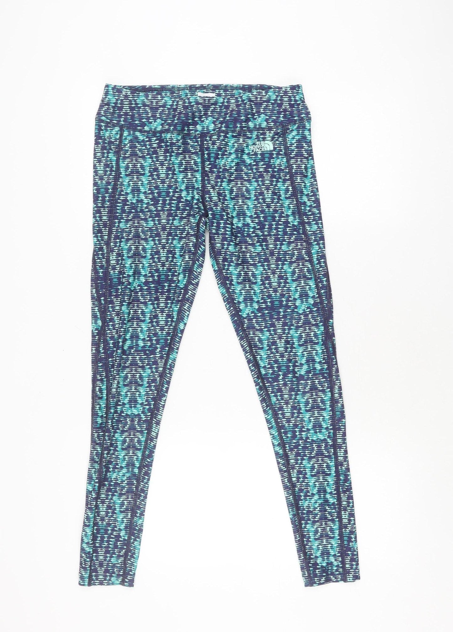 The North Face Women's Blue Geometric Leggings M Athletic
