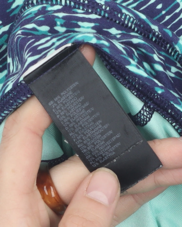 The North Face Women's Blue Geometric Leggings M Athletic