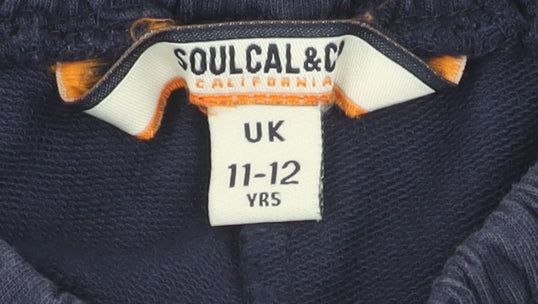 SoulCal Boys Blue Sweat Shorts, 11-12 Years, Gym Style