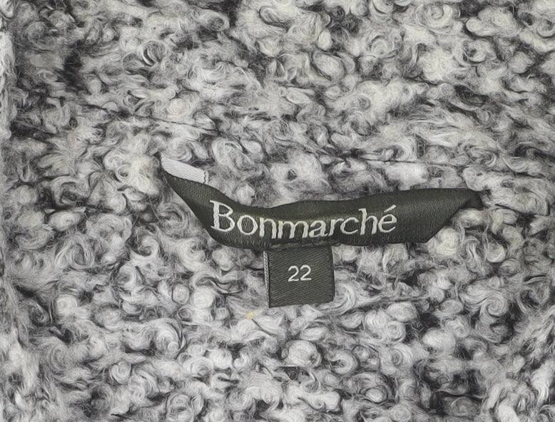 Bonmarché Women's Grey Long Sleeve Coat Size 22