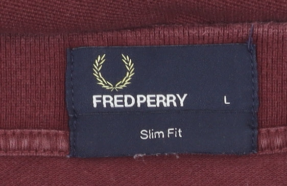 Fred Perry Men's Slim Fit Purple Polo - Size L