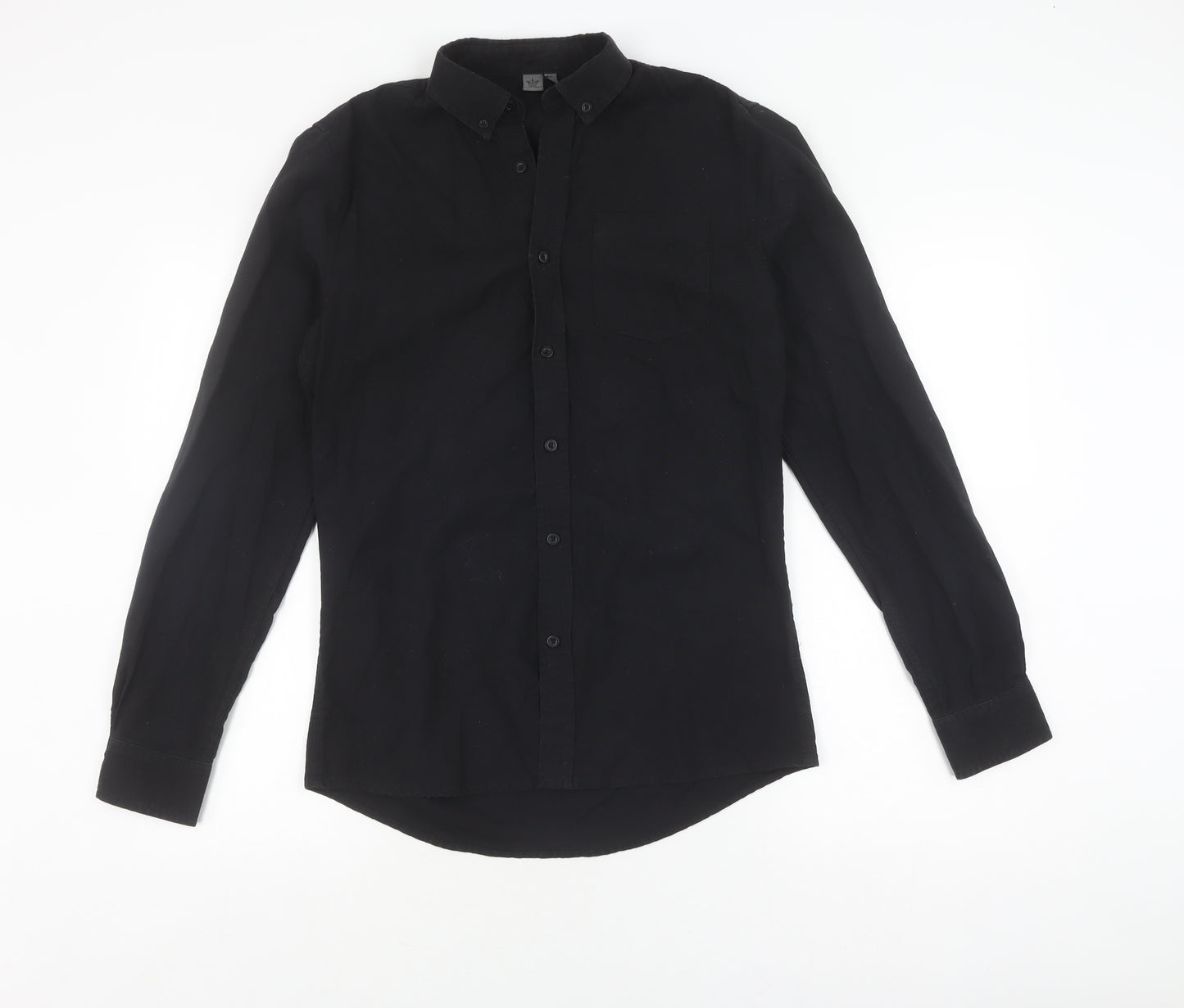 Firetrap Men's Slim Fit Black Button-Up Shirt - Size S