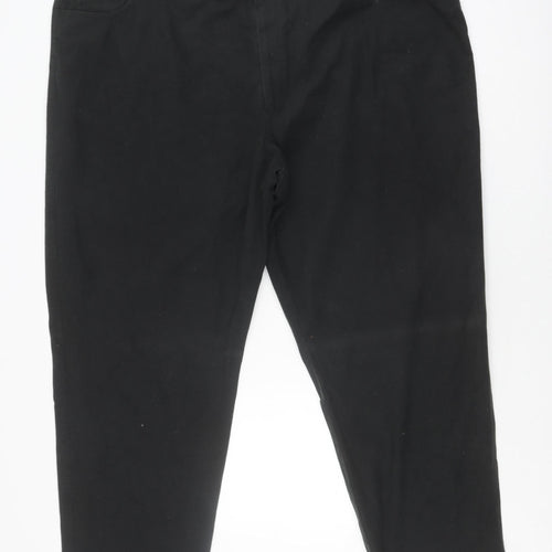 Cab Co. Men's Black Regular Fit Trousers