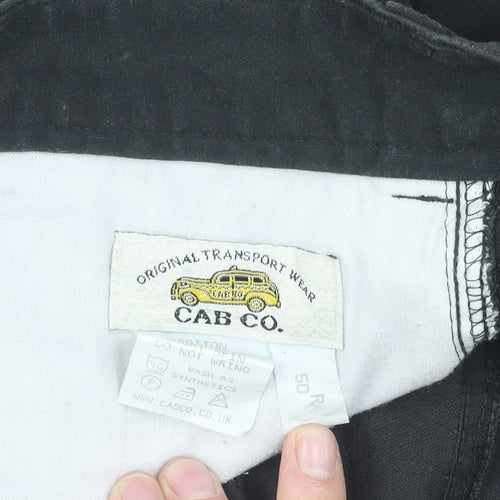 Cab Co. Men's Black Regular Fit Trousers