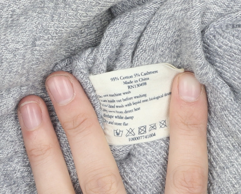 Jack Wills Grey Knit Pullover Sweatshirt M Unisex