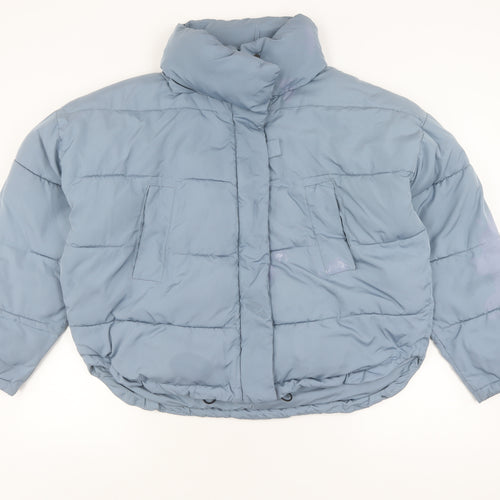 Urban Outfitters Women's Blue Puffer Jacket M