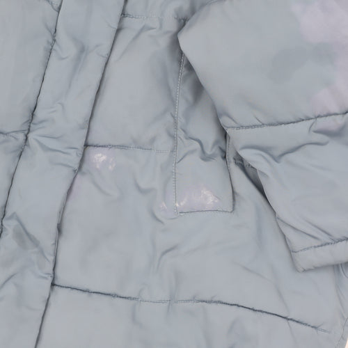 Urban Outfitters Women's Blue Puffer Jacket M