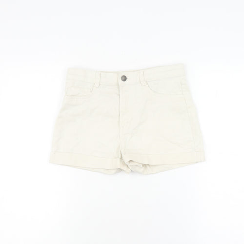 H&M Girls' Beige Shorts, Size 12-13, Casual Summer Wear