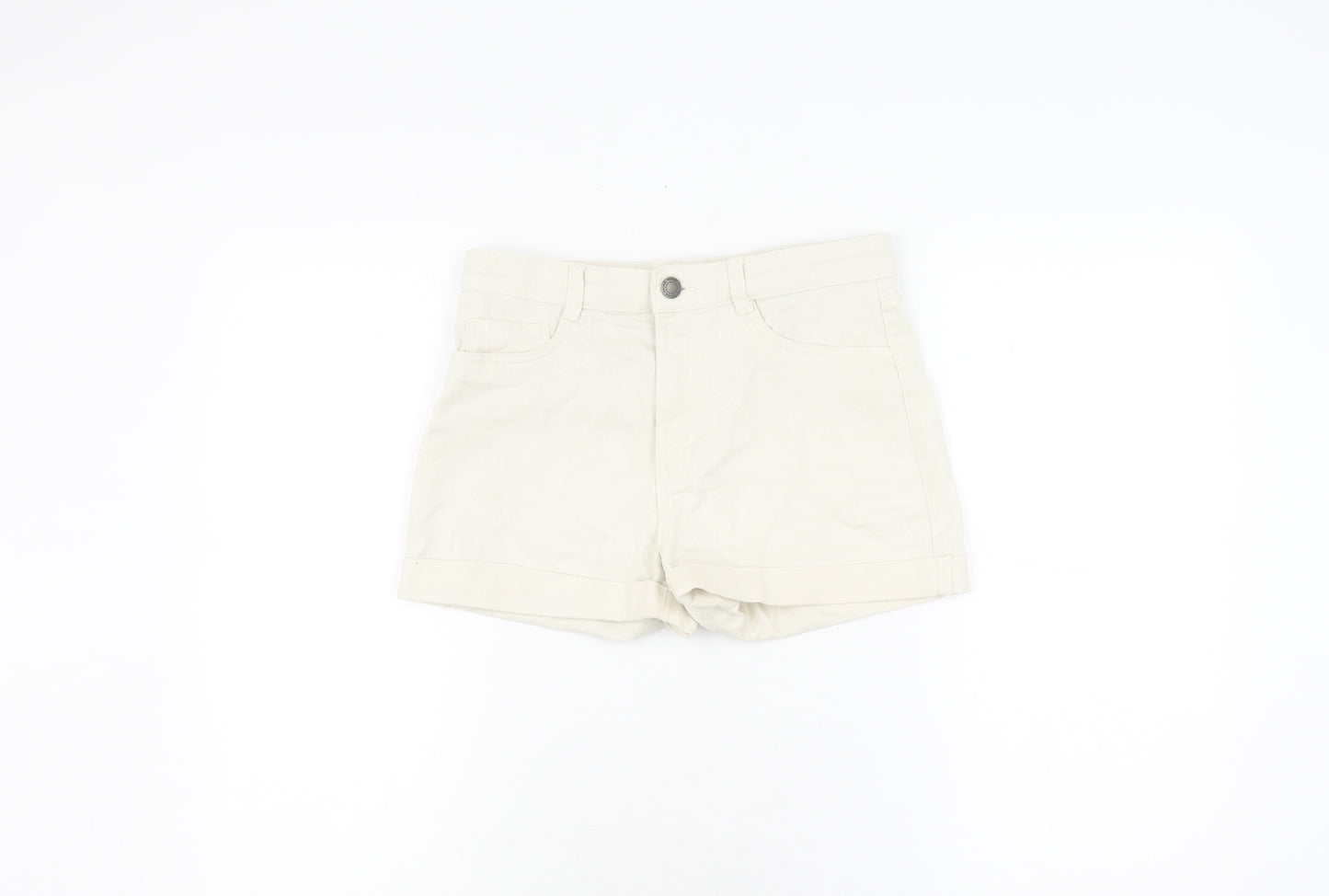 H&M Girls' Beige Shorts, Size 12-13, Casual Summer Wear