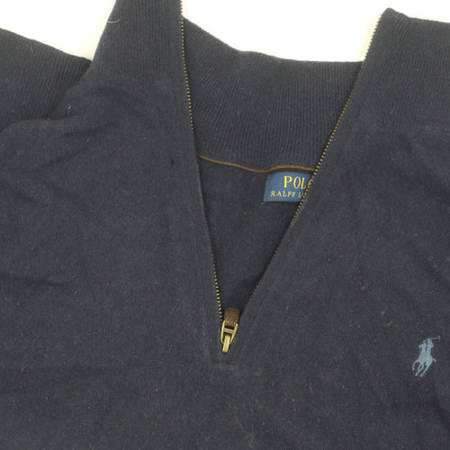 Polo Ralph Lauren Men's Blue 2XL Full Zip Jumper