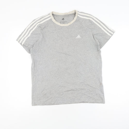 Adidas Unisex Adults Grey S Basic T-Shirt