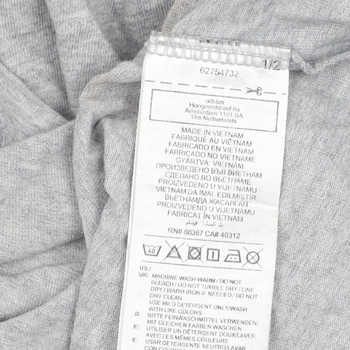 Adidas Unisex Adults Grey S Basic T-Shirt