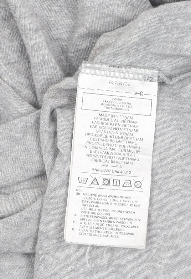 Adidas Unisex Adults Grey S Basic T-Shirt