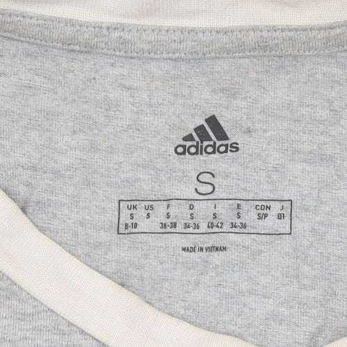 Adidas Unisex Adults Grey S Basic T-Shirt
