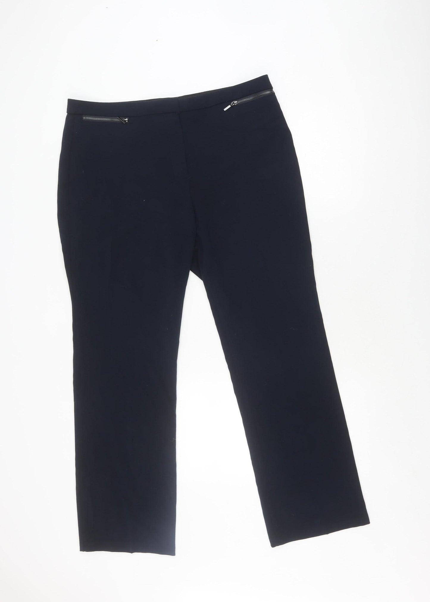 Marks and Spencer Women's Blue Trousers Size 16