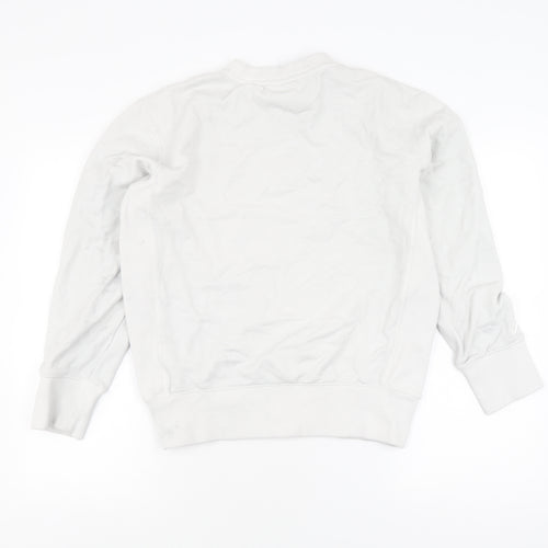 Superdry Unisex White Crew Neck Sweatshirt Size S