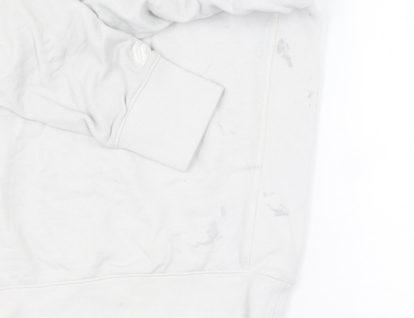 Superdry Unisex White Crew Neck Sweatshirt Size S