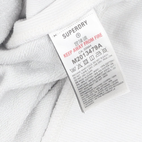 Superdry Unisex White Crew Neck Sweatshirt Size S