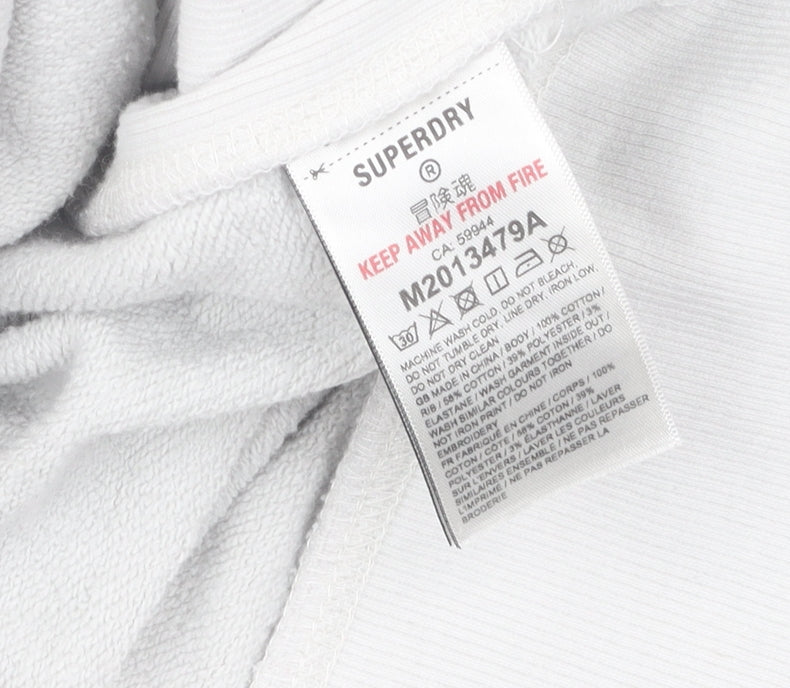 Superdry Unisex White Crew Neck Sweatshirt Size S