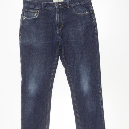 Next Women's Blue Slim Straight Jeans Size 16