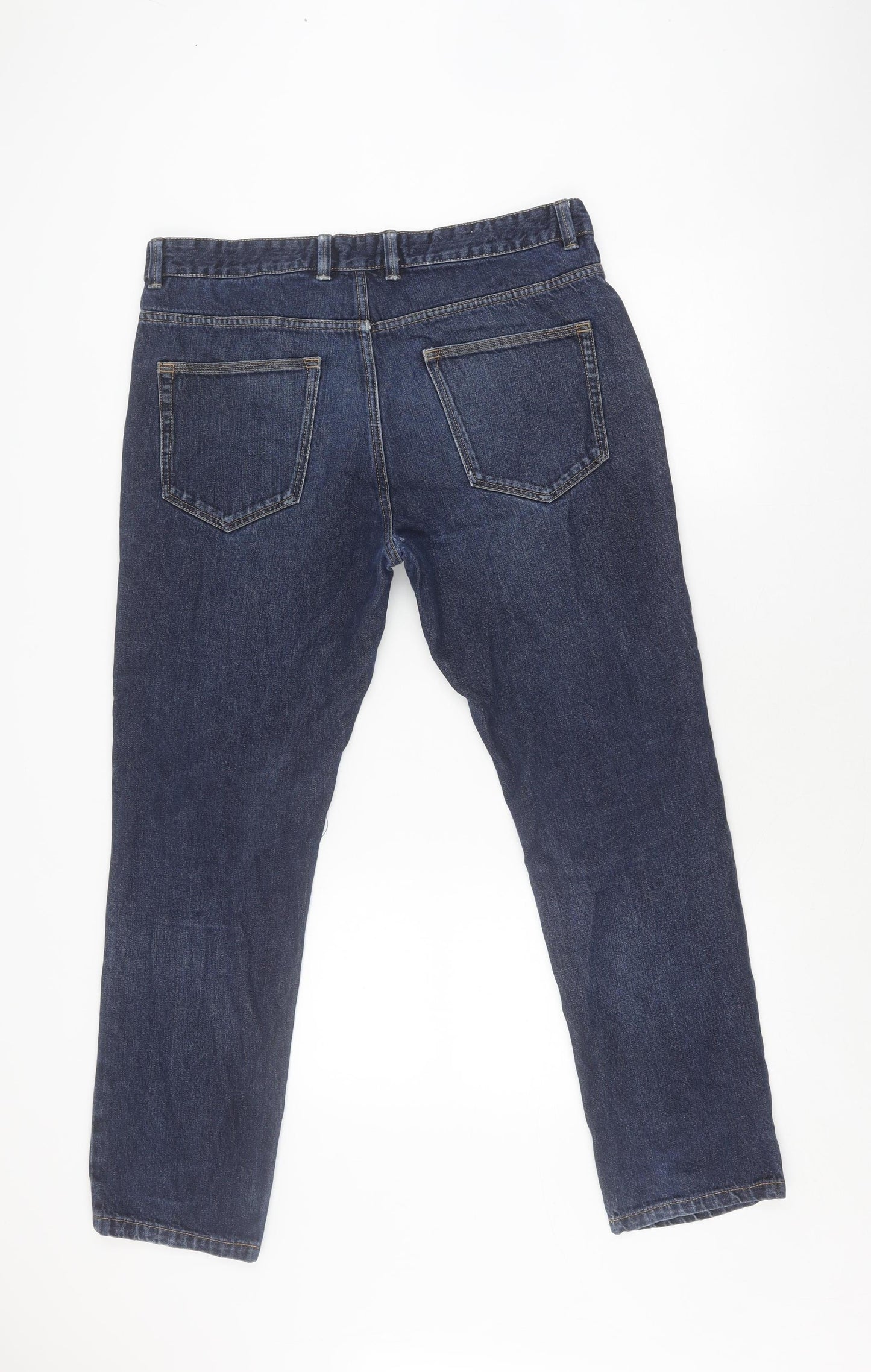 Next Women's Blue Slim Straight Jeans Size 16
