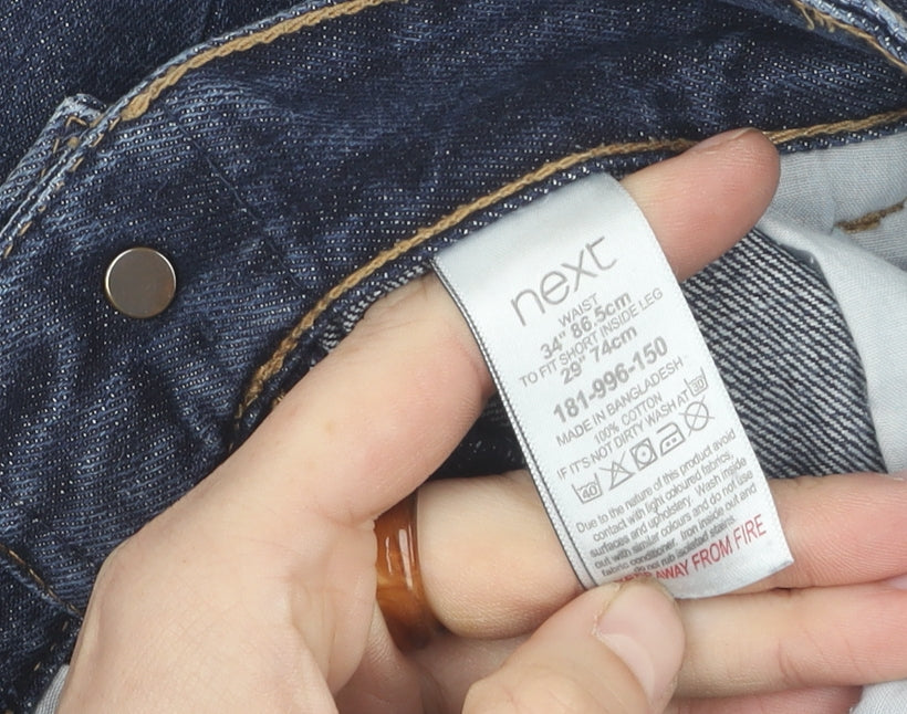 Next Women's Blue Slim Straight Jeans Size 16