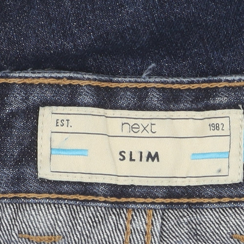 Next Women's Blue Slim Straight Jeans Size 16