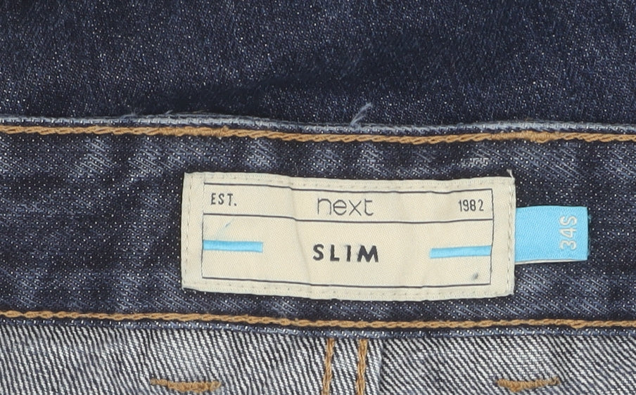 Next Women's Blue Slim Straight Jeans Size 16