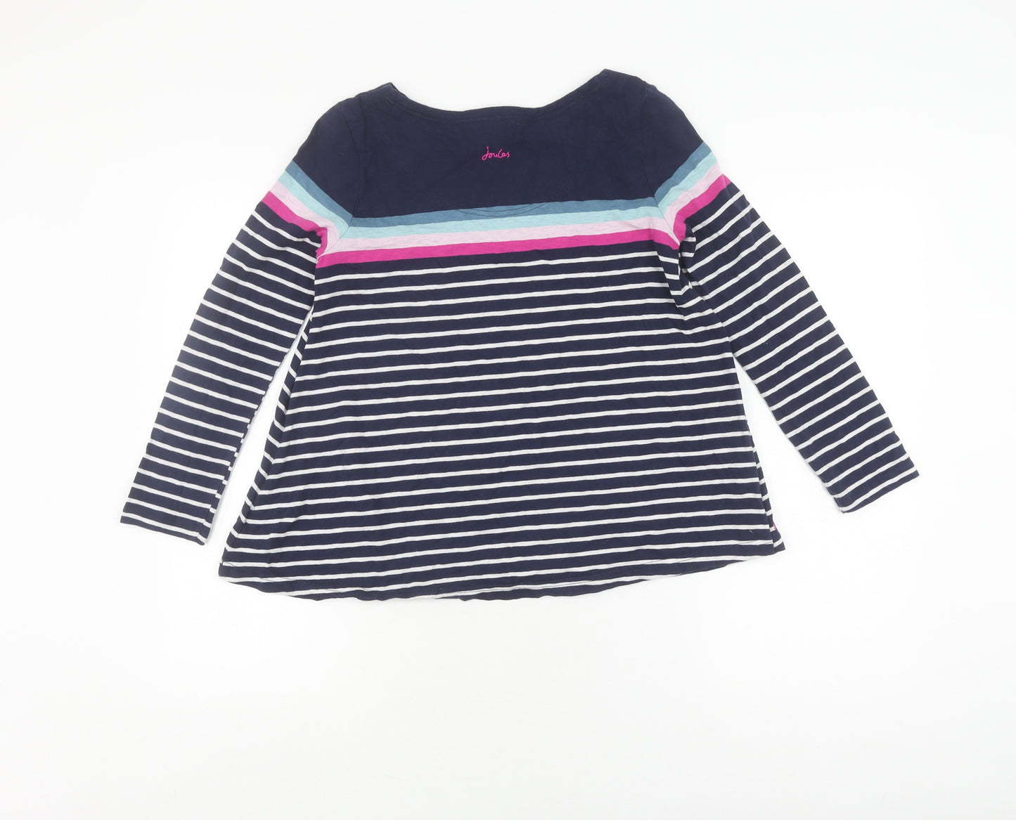 Joules Women's Blue Striped Long Sleeve Top