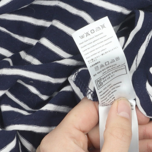 Joules Women's Blue Striped Long Sleeve Top