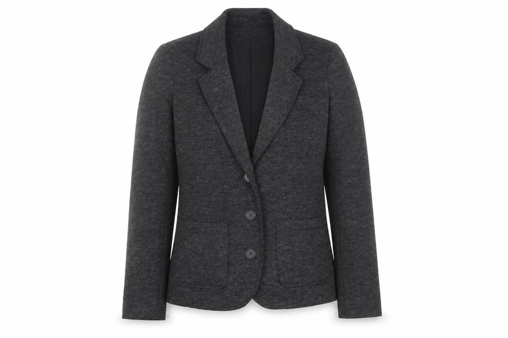 Front view of Cambridge Grey Women's Blazer, size 10, Regular Fit