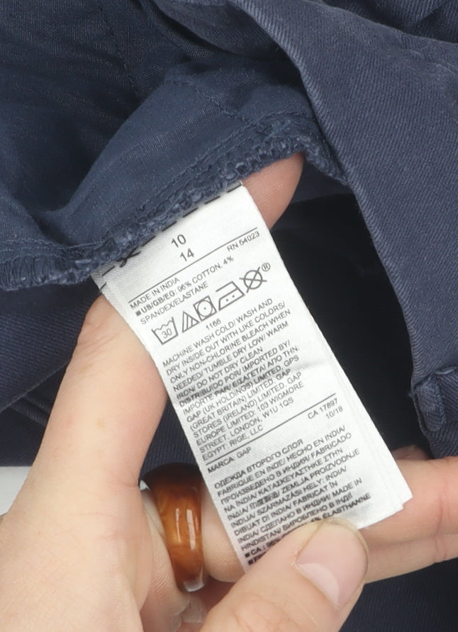 GAP Women's Blue Ankle Skinny Trousers Size 10