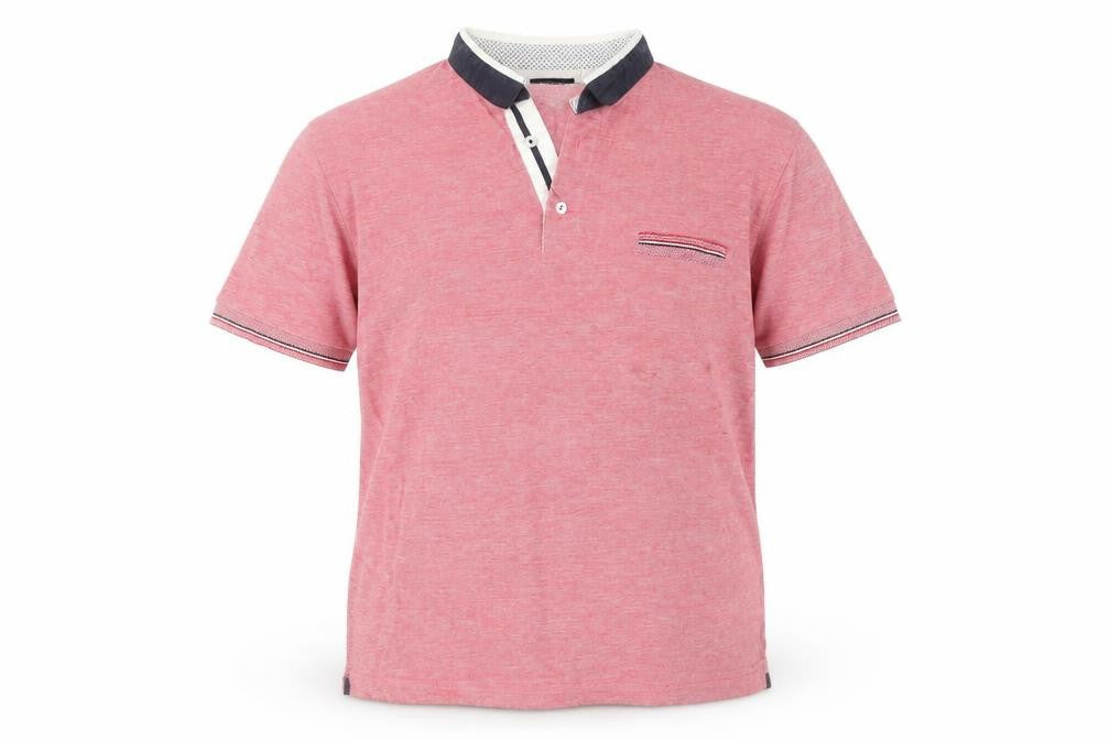 Zara Men Pink Polo Shirt, Size L, Short Sleeve Casual