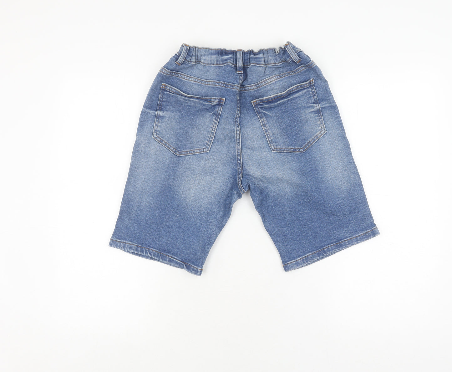 Next Girls Blue Denim Bermuda Shorts 12 Years Regular Fit