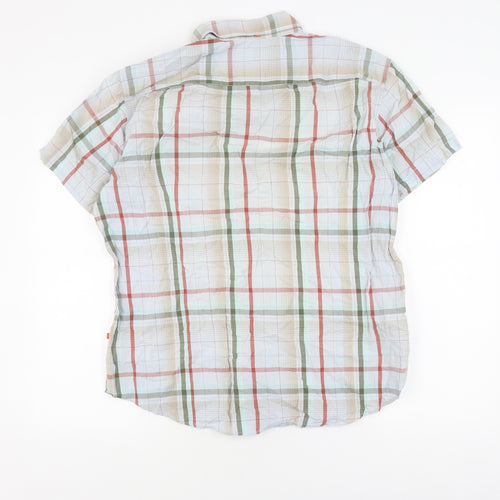 Hugo Boss Men's XL Multicolour Plaid Short Sleeve Shirt