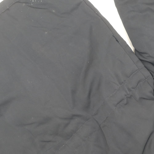 Jack Wills Women's Black Hooded Coat Size 10