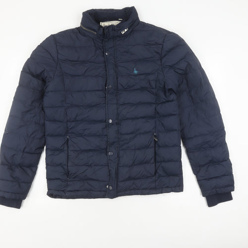 Jack Wills Unisex Blue Puffer Jacket M, Winter Ready